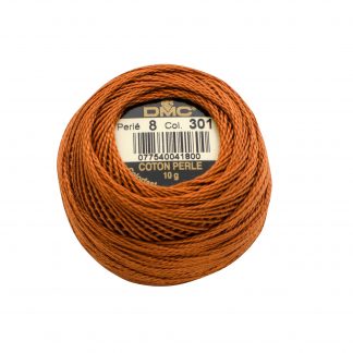 DMC, Pearl Cotton Thread Balls, Size 8, 301 Medium Mahogany