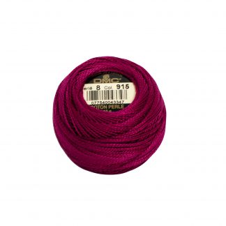DMC, Pearl Cotton Thread Balls, Size 8, 915 Dark Plum