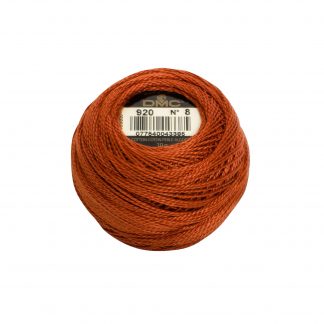 DMC, Pearl Cotton Thread Balls, Size 8, 920 Medium Copper