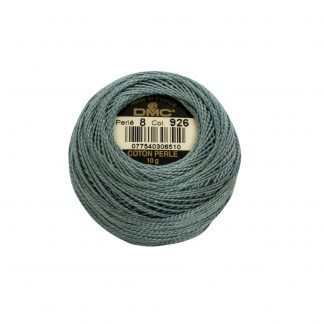 DMC, Pearl Cotton Thread Balls, Size 8, 926 Medium Gray Green