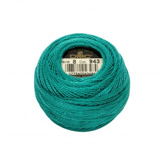 DMC, Pearl Cotton Thread Balls, Size 8, 943 Medium Aquamarine