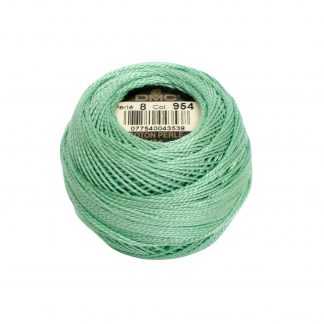DMC, Pearl Cotton Thread Balls, Size 8, 954 Nile Green