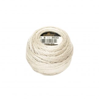DMC, Pearl Cotton Thread Balls, Size 8, 3033 Very Light Mocha Brown
