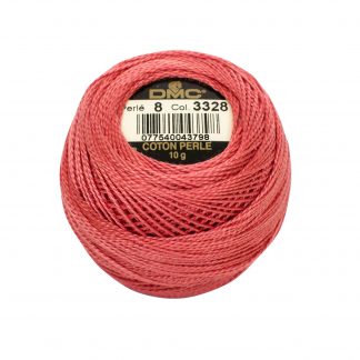DMC, Pearl Cotton Thread Balls, Size 8, 3328 Dark Salmon