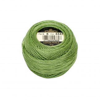 DMC, Pearl Cotton Thread Balls, Size 8, 3347 Medium Yellow Green