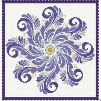 Alessandra Adelaide Needleworks, Cross Stitch Pattern, Flower Mandala, AAN614