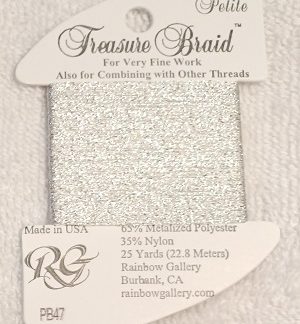 Rainbow Gallery, Treasure Braid Petite, PB47, Ice