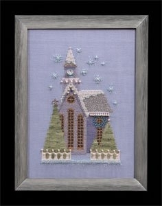 Nora Corbett Designs, Pattern, NC161, Little Snowy Lavender Church