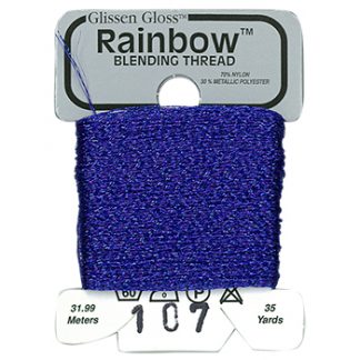 Glissen Gloss, Rainbow Blending Thread, 107, Royal Blue