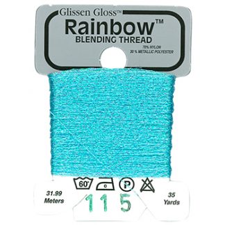 Glissen Gloss, Rainbow Blending Thread, 115, Iridescent Pale Blue