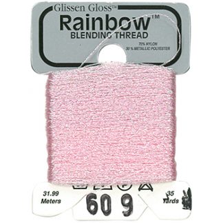 Glissen Gloss, Rainbow Blending Thread, 609, Iridescent Pale Pink