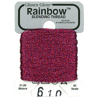 Glissen Gloss, Rainbow Blending Thread, 610, Blue Red