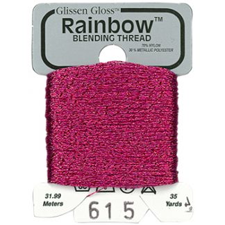 Glissen Gloss, Rainbow Blending Thread, 615, Azalea