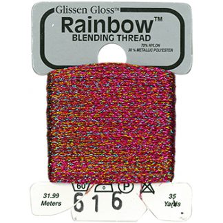 Glissen Gloss, Rainbow Blending Thread, 616, Multi-Red