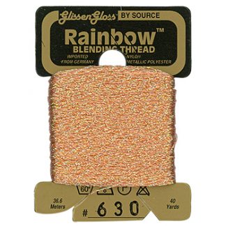 Glissen Gloss, Rainbow Blending Thread, 630, Iridescent Salmon