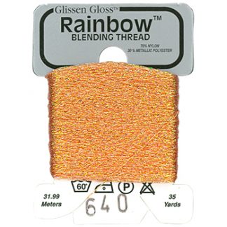 Glissen Gloss, Rainbow Blending Thread, 640, Iridescent Apricot