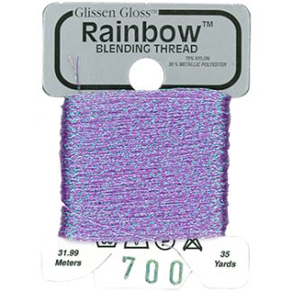 Glissen Gloss, Rainbow Blending Thread, 700, Iridescent Violet