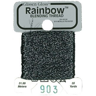 Glissen Gloss, Rainbow Blending Thread, 903, Charcoal