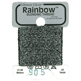 Glissen Gloss, Rainbow Blending Thread, 905, Gun Metal Gray