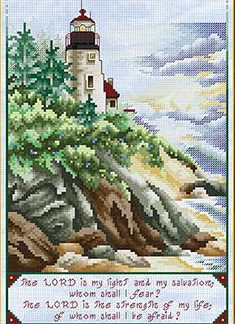 Stoney Creek, Cross Stitch Pattern, Leaflet 558, The Lord is My Light