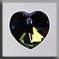Mill Hill, Crystal Treasures, 13044, Small Heart Vitrail Medium