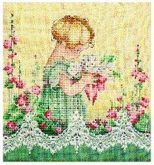 Lavender and Lace, Cross Stitch Pattern, Emma's Garden, LL49