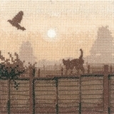 Heritage Crafts, Cross Stitch Pattern, Silhouettes: Lucky Escape, PSLE976