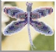 Mill Hill, Counted Glass Bead Kit with Treasure, Sapphire Dragonfly, MHDF1