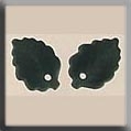 Mill Hill, Glass Treasures, 12143, Medium Leaf, Matte Tourmaline