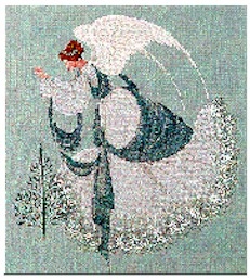 Lavender and Lace, Cross Stitch Pattern, Ice Angel, LL22