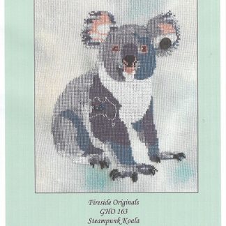 Fireside Originals, A Steampunk Koala, Cross Stitch Pattern with Embellishments, GHO163