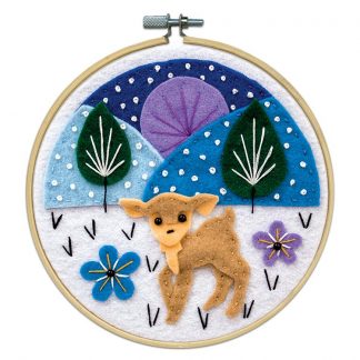 Design Works Crafts, Felt Applique Kit, Deer, 6832