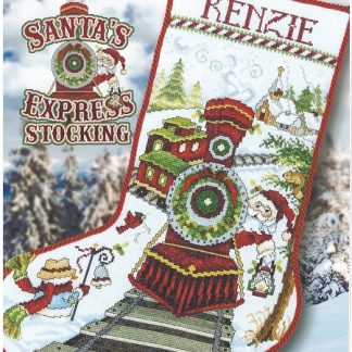 Stoney Creek, Cross Stitch Pattern, Leaflet 579, Santa's Express Stocking