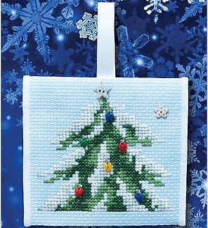 Stoney Creek, Snow Dance, Cross Stitch Pattern, PM2603, Festive Christmas Tree, 3 of 4