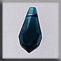 Mill Hill, Crystal Treasures, 13053, Very Small Teardrop, Emerald AB