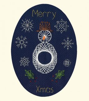 Bothy Threads Cross Stitch Kit: Christmas Snowman (Greeting Cards), XMAS43