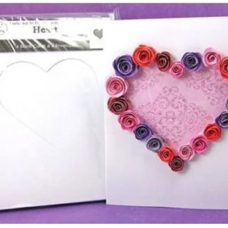 Quilled Creations, Tri-Fold Cards and Envelopes, Hearts, 12 pcs, 902