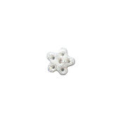 Stoney Creek, Buttons, White Disco Snowflake, Small, SB607WS