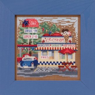 Mill Hill, Counted Glass Bead Cross Stitch Kit, Drive In, Main Street Series, MH14-1911