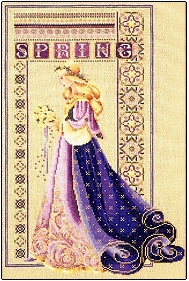 Lavender and Lace, Cross Stitch Pattern, Celtic Spring, LL50