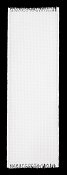 Stoney Creek, Bookmark, 14 ct Aida, White with White Trim and Fringe, YT8722