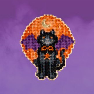 Mill Hill, Beaded Cross Stitch Kit, Bat Cat, MH182324