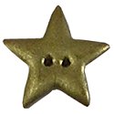 Stoney Creek, Buttons, Star, Metallic Gold, Small, SB060MGS