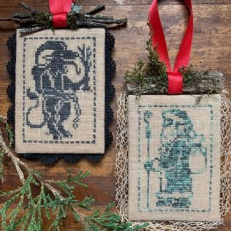 Ingleside Imaginarium, Counted Cross Stitch Pattern, Alpine Christmas Duo (Krampus + Santa)