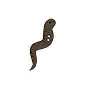 Stoney Creek, Buttons, Worm, Brown, Right-facing, SB573BRSR
