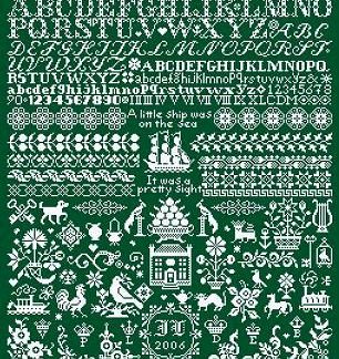 Long Dog Samplers, Counted Cross Stitch Pattern, Bristol Fashion