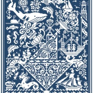 Long Dog Samplers, Counted Cross Stitch Pattern, Fish 'n Ships