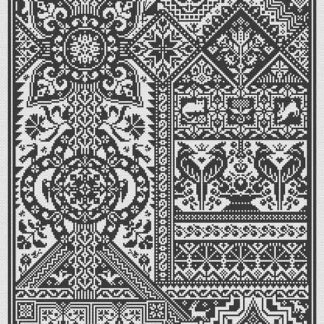 Long Dog Samplers, Counted Cross Stitch Pattern, Variant of Interest