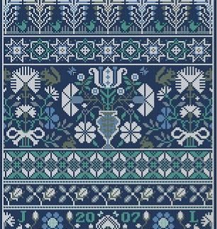 Long Dog Samplers, Counted Cross Stitch Pattern, Wachet Auf (Sleepers Awake)