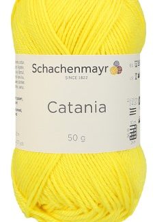Schachenmayr Yarn, Catania, Sport (Mercerized Cotton), 00280, Lowenzahn (Dandelion Yellow), 50 grams